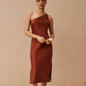 BHLDN Audrie One-Shoulder Midi Dress